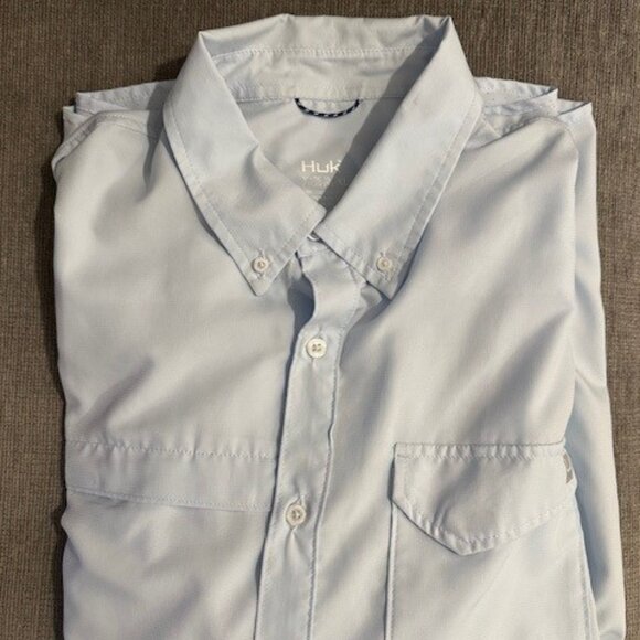 Huk Short Sleeve Button Down Performance - Picture 1 of 2